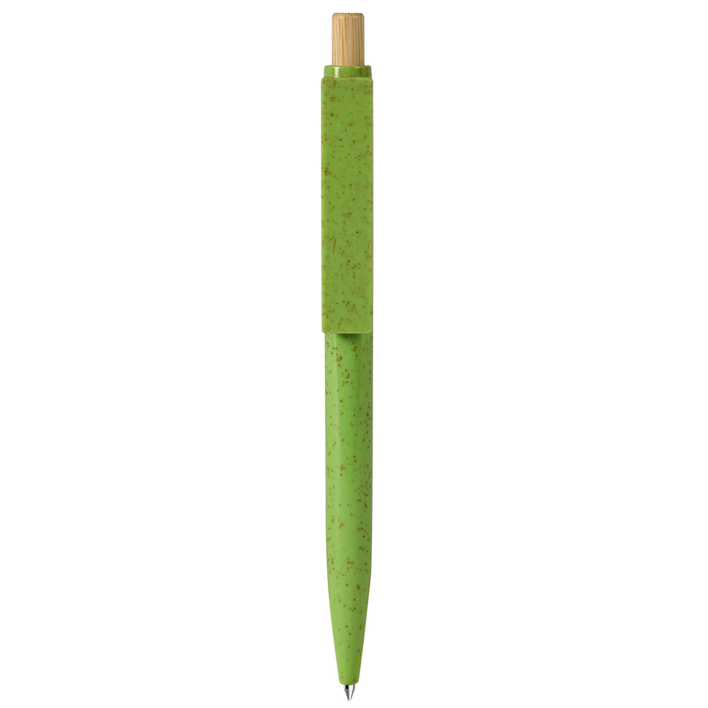 PENNA A SFERA CON REFILL BLU IN PAGLIA DI GRANO+ABS E BAMBÙ ART.PN-186