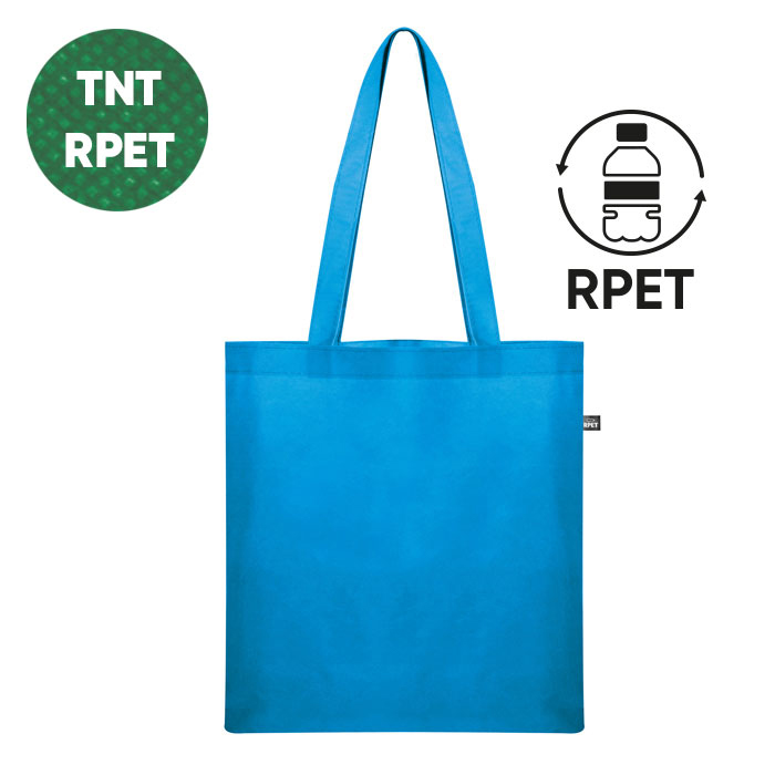 SHOPPER IN TNT/RPET 210T CON MANICI LUNGHI 38 X 42 CM ART.RA602