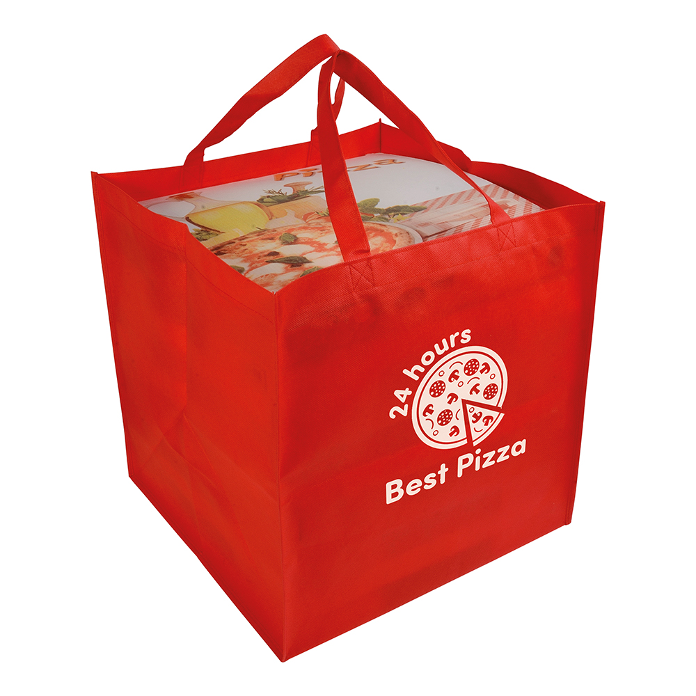 BORSA FORMATO CARTONE PER PIZZA IN TNT 80 gr cm.36x37x36 ART. SH432